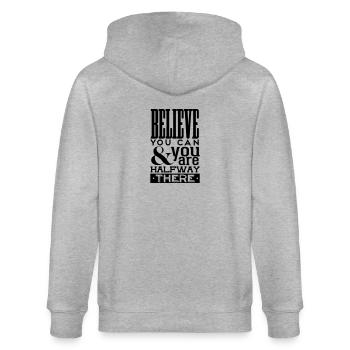 motivation - Veste à capuche bio CULTIVATOR Stanley/Stella Unisexe - gris chiné - Dos - Luana (180cm)