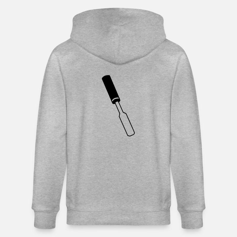 Ciseaux / Outils - Veste à capuche bio CULTIVATOR Stanley/Stella Unisexe - gris chiné