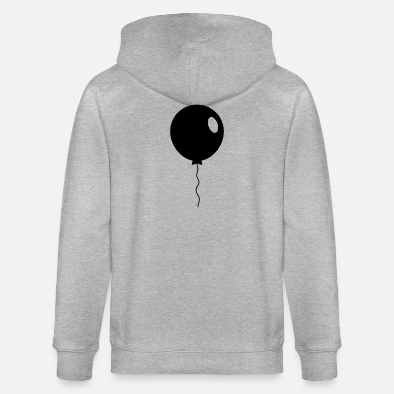 balloon - Stanley/Stella CULTIVATOR  Unisex Organic Hooded Jacket - heather grey