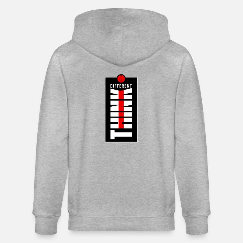 Think different. - Veste à capuche bio CULTIVATOR Stanley/Stella Unisexe - gris chiné