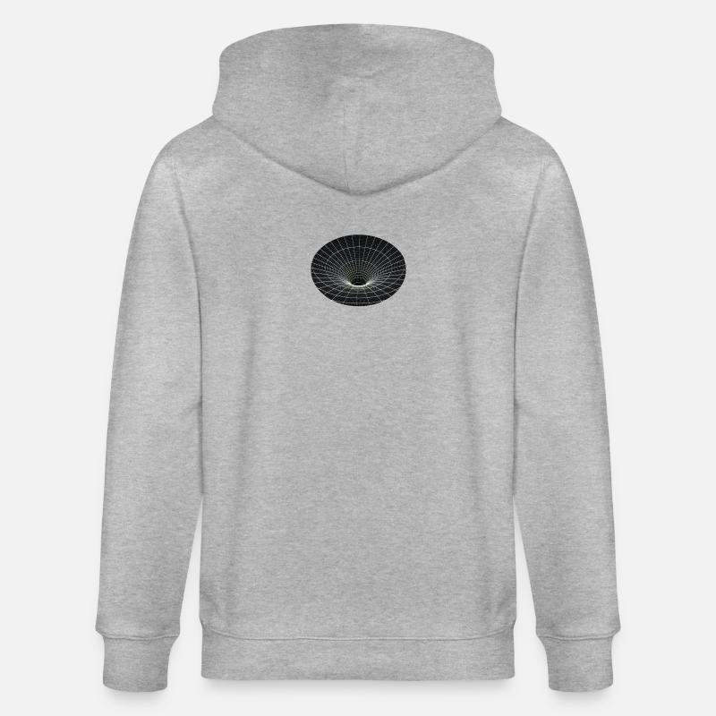 Vortex-Gitter Wurmloch - Stanley/Stella Unisex Bio-Kapuzenjacke CULTIVATOR  - Grau meliert