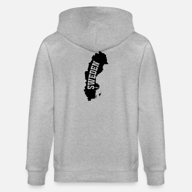 Suède- - Veste à capuche bio CULTIVATOR Stanley/Stella Unisexe - gris chiné