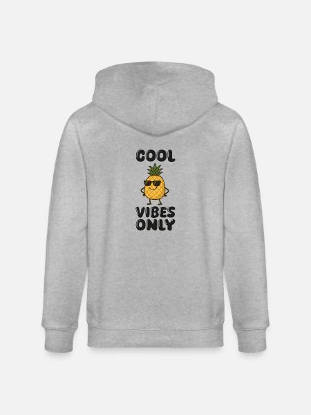 ananas comic - Stanley/Stella Unisex Bio-Kapuzenjacke CULTIVATOR - Grau meliert