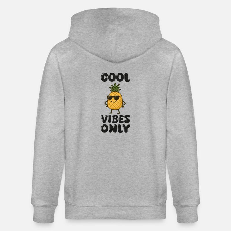 Pineapple Comic - Stanley/Stella CULTIVATOR  Unisex Organic Hooded Jacket - heather grey