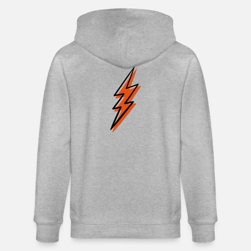 Spiralfeuer-Blitz - Stanley/Stella Unisex Bio-Kapuzenjacke CULTIVATOR  - Grau meliert