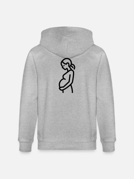 femme enceinte - Veste à capuche bio CULTIVATOR Stanley/Stella Unisexe - gris chiné