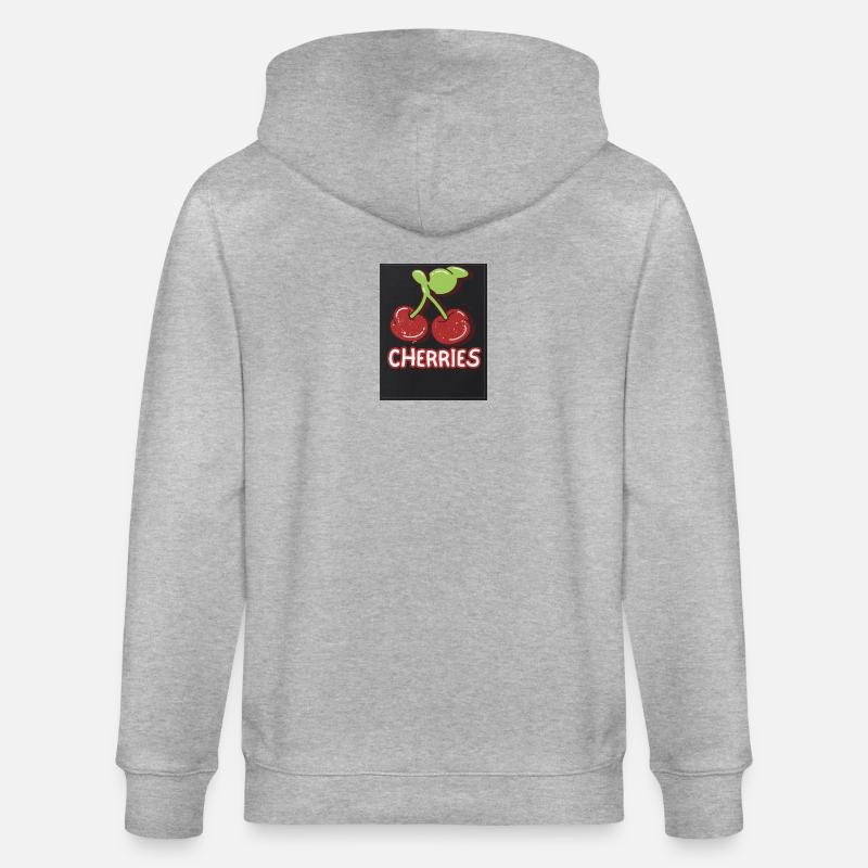 Cherry Duo Retro-Abzeichen - Stanley/Stella Unisex Bio-Kapuzenjacke CULTIVATOR  - Grau meliert
