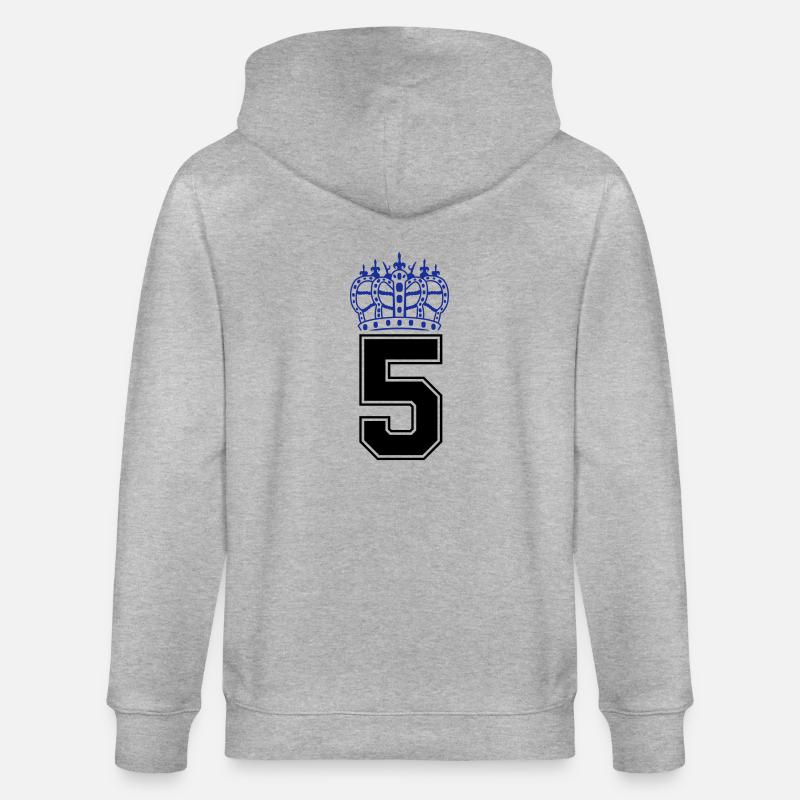 5 krone - Stanley/Stella Unisex Bio-Kapuzenjacke CULTIVATOR  - Grau meliert