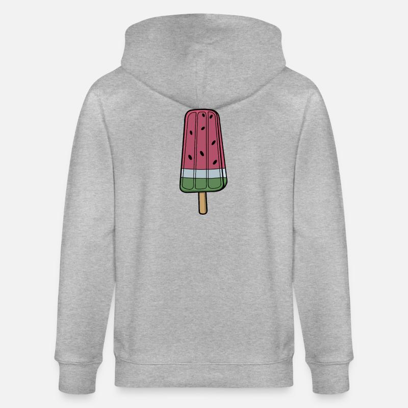 Joyeuse pastèque Frozen pop - Veste à capuche bio CULTIVATOR Stanley/Stella Unisexe - gris chiné