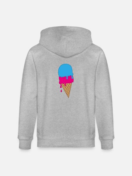 ice-cream - Veste à capuche bio CULTIVATOR Stanley/Stella Unisexe - gris chiné