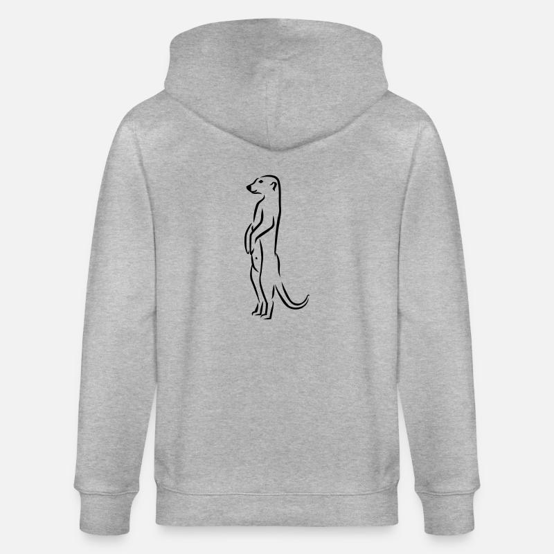 Erdmännchen - Stanley/Stella Unisex Bio-Kapuzenjacke CULTIVATOR  - Grau meliert