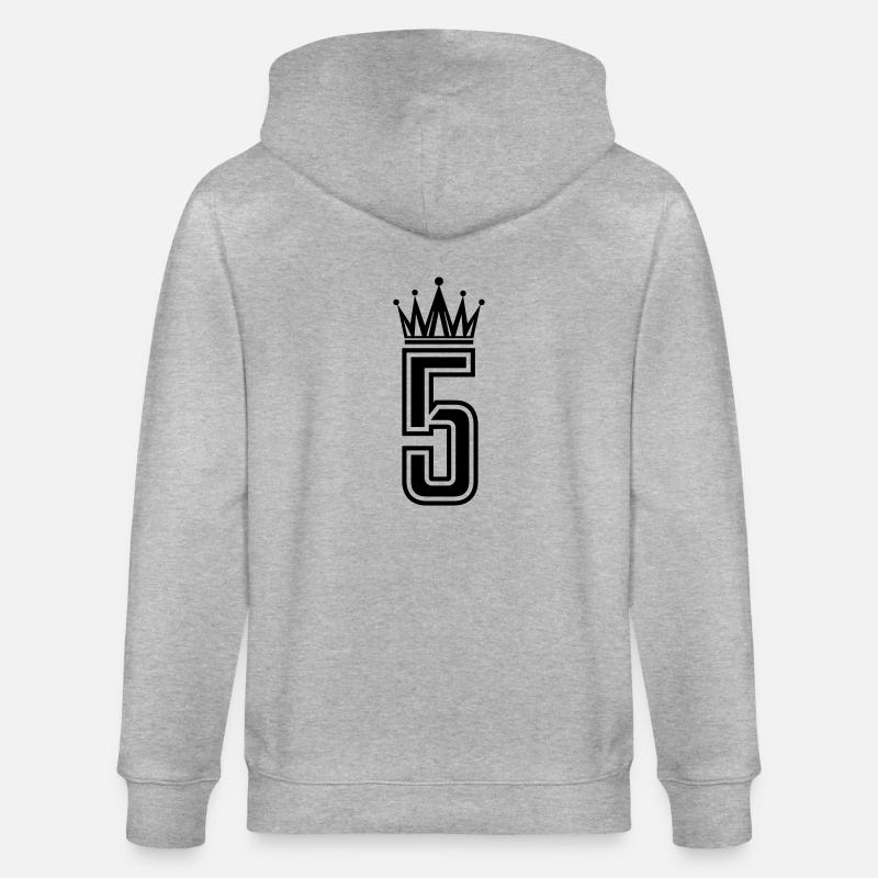 5 Couronne - Veste à capuche bio CULTIVATOR Stanley/Stella Unisexe - gris chiné