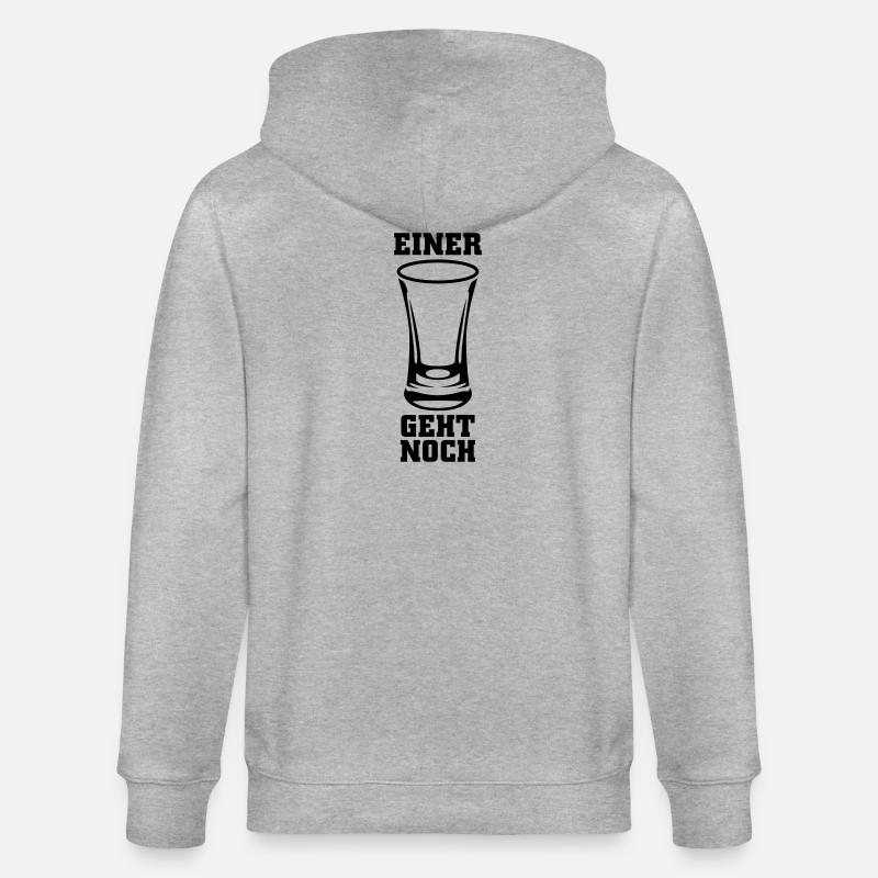 Einer geht noch Schnaps - Stanley/Stella Unisex Bio-Kapuzenjacke CULTIVATOR  - Grau meliert