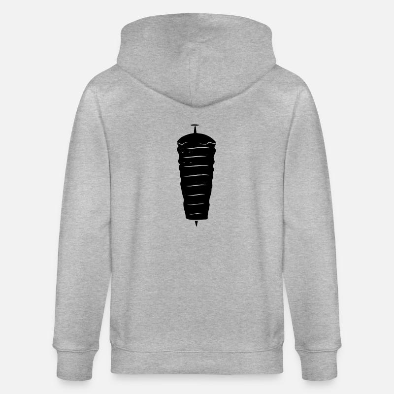 Döner Kebab - Veste à capuche bio CULTIVATOR Stanley/Stella Unisexe - gris chiné