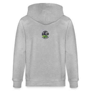 Glitch Goal Machine - Stanley/Stella Unisex Bio-Kapuzenjacke CULTIVATOR  - Grau meliert - Hinten - Luana (180cm)