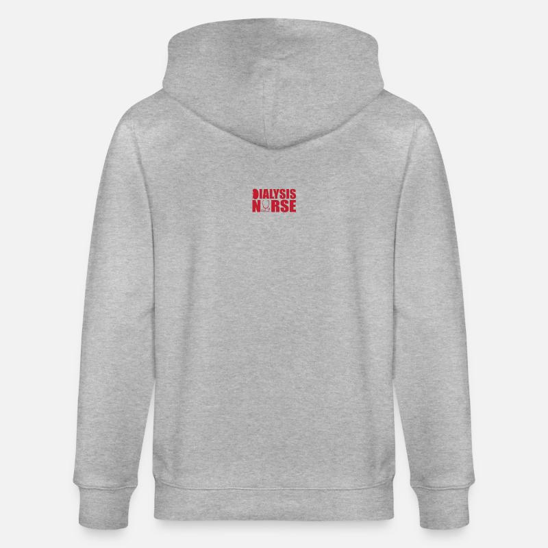 Dialyse Krankenschwester - Stanley/Stella Unisex Bio-Kapuzenjacke CULTIVATOR  - Grau meliert