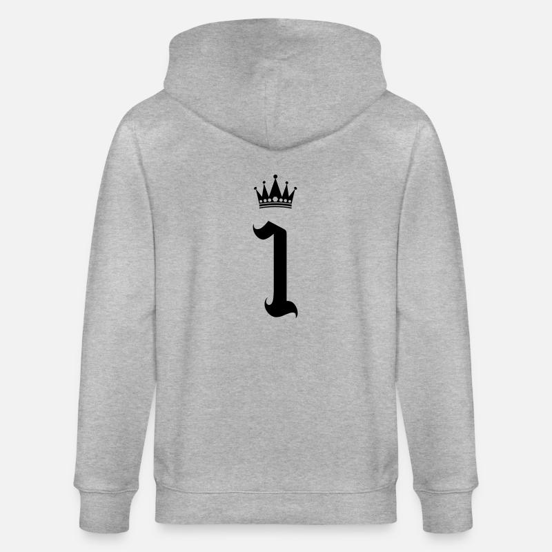 1 krone - Stanley/Stella Unisex Bio-Kapuzenjacke CULTIVATOR - Grau meliert