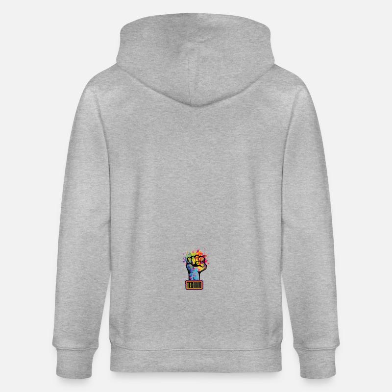 techno - Veste à capuche bio CULTIVATOR Stanley/Stella Unisexe - gris chiné