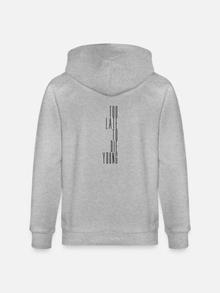 The Young Saying - Stanley/Stella CULTIVATOR Unisex Organic Hooded Jacket - heather grey