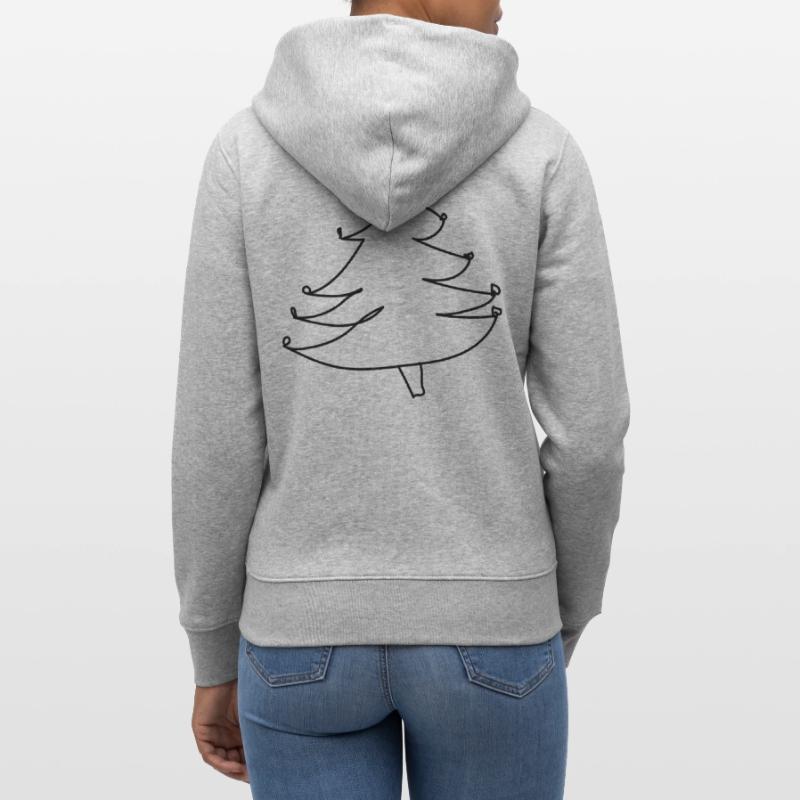 Weihnachtsbaum-Pullover (falscher Weihnachts-Pullover) Stanley/Stella Unisex Bio-Kapuzenjacke CULTIVATOR 