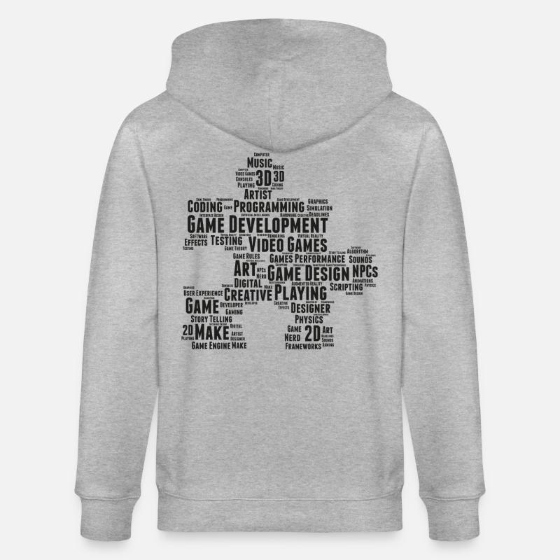 Game Dev - Veste à capuche bio CULTIVATOR Stanley/Stella Unisexe - gris chiné