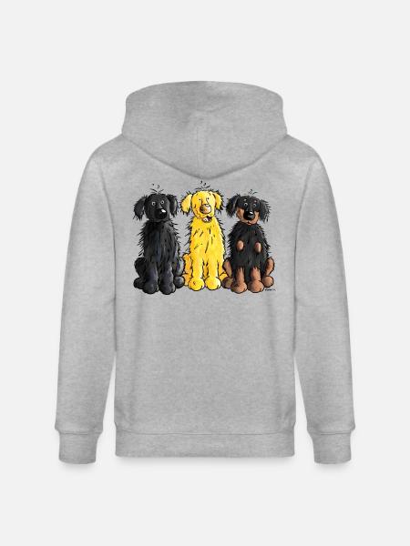 Hovawart – Hovi – Dog – Shirt Design - Stanley/Stella CULTIVATOR  Unisex Organic Hooded Jacket - heather grey