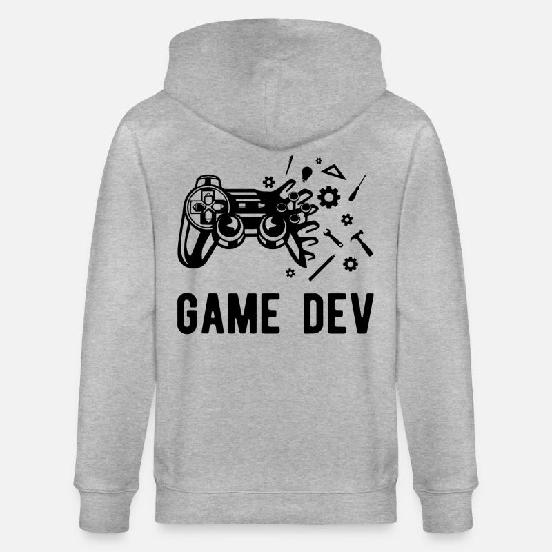 Game Dev - Veste à capuche bio CULTIVATOR Stanley/Stella Unisexe - gris chiné
