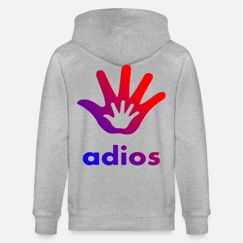Main Adios - Veste à capuche bio CULTIVATOR Stanley/Stella Unisexe - gris chiné