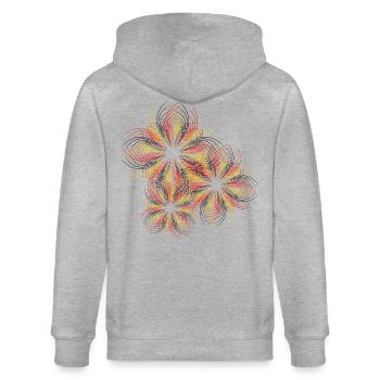 Linie - Stanley/Stella Unisex Bio-Kapuzenjacke CULTIVATOR  - Grau meliert - Hinten - Luana (180cm)