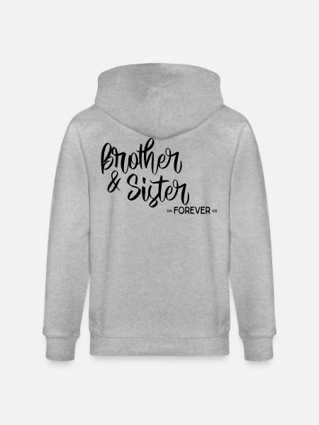 Bruder und Schwester - Stanley/Stella Unisex Bio-Kapuzenjacke CULTIVATOR  - Grau meliert