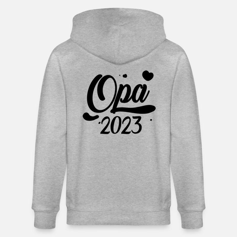 Opa 2023 loading - Stanley/Stella Unisex Bio-Kapuzenjacke CULTIVATOR - Grau meliert
