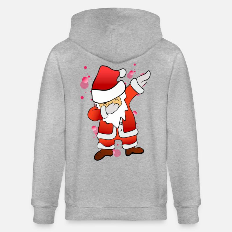 Dabbing Nicholas - Stanley/Stella CULTIVATOR Unisex Organic Hooded Jacket - heather grey