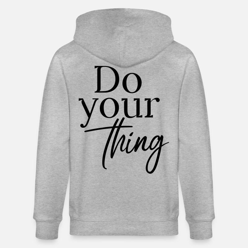 Faites ce que vous voulez - Veste à capuche bio CULTIVATOR Stanley/Stella Unisexe - gris chiné