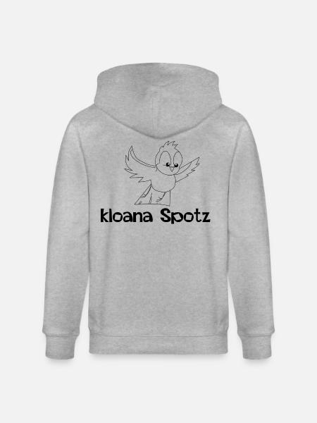 kloana Spotz-kleiner Spatz,Austrian dialect - Stanley/Stella CULTIVATOR  Unisex Organic Hooded Jacket - heather grey