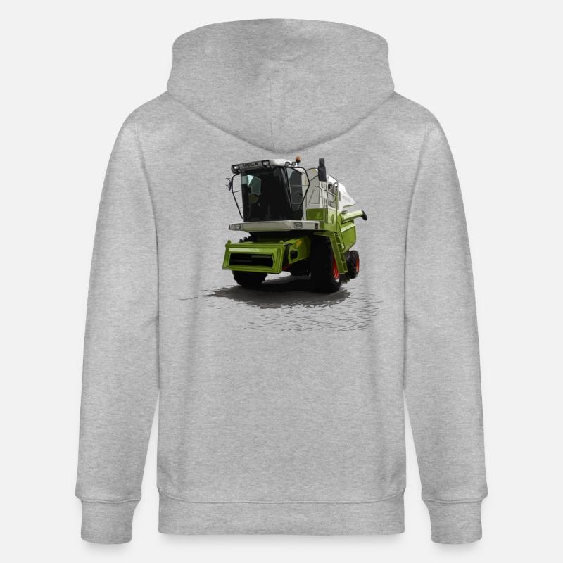 Moissonneuse-batteuse Mega 360 - Veste à capuche bio CULTIVATOR Stanley/Stella Unisexe - gris chiné