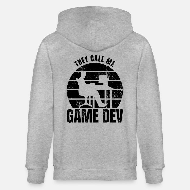 Game Developer - Stanley/Stella Unisex Bio-Kapuzenjacke CULTIVATOR  - Grau meliert
