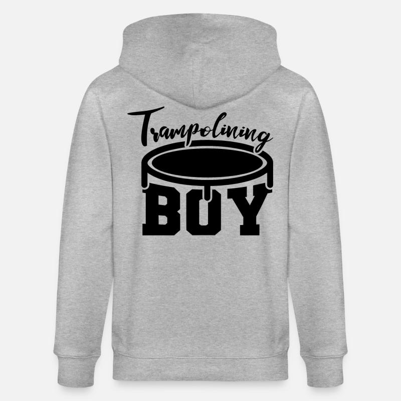 Drôle de pull trampoline - Veste à capuche bio CULTIVATOR Stanley/Stella Unisexe - gris chiné