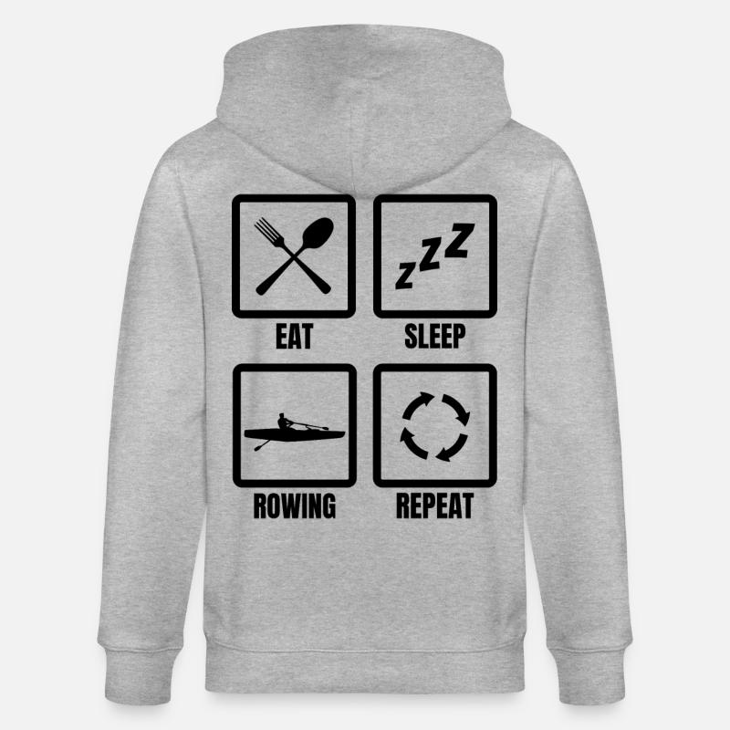 Ruderer Routine - Stanley/Stella Unisex Bio-Kapuzenjacke CULTIVATOR  - Grau meliert