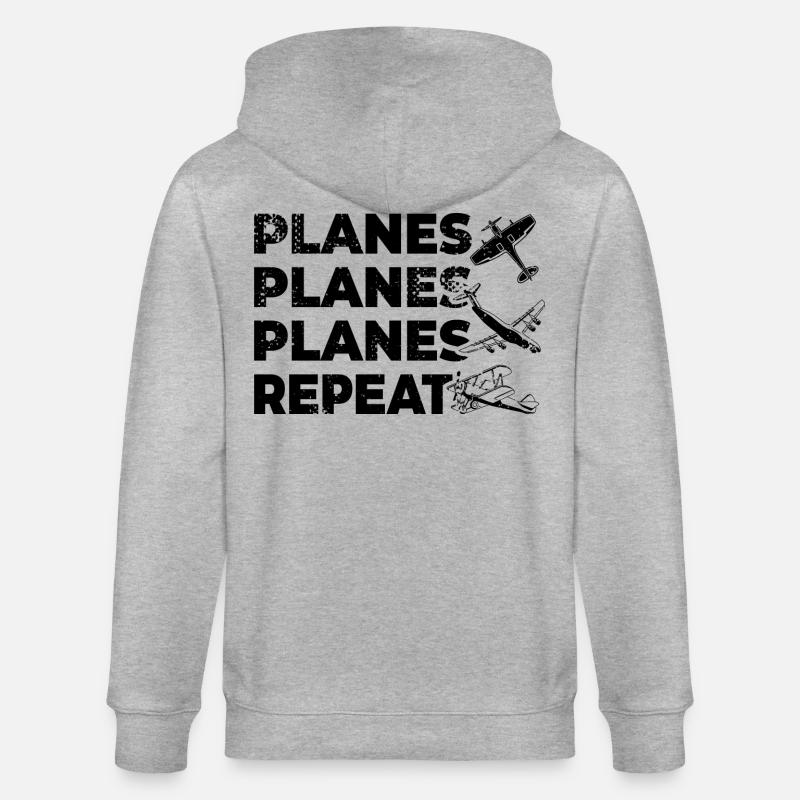 Sort de Planespotter - Veste à capuche bio CULTIVATOR Stanley/Stella Unisexe - gris chiné