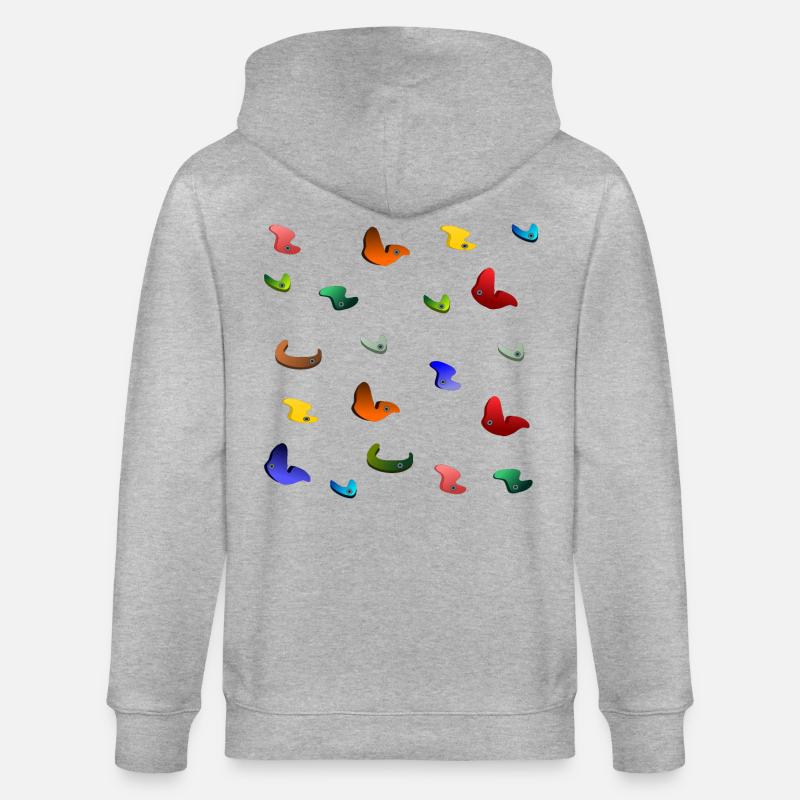 BLOC, BLOC, ESCALADE, ALPINISME, ALPINISME - Veste à capuche bio CULTIVATOR Stanley/Stella Unisexe - gris chiné