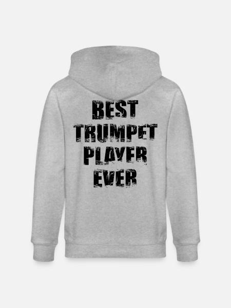 Bester Trompeter - Stanley/Stella Unisex Bio-Kapuzenjacke CULTIVATOR - Grau meliert