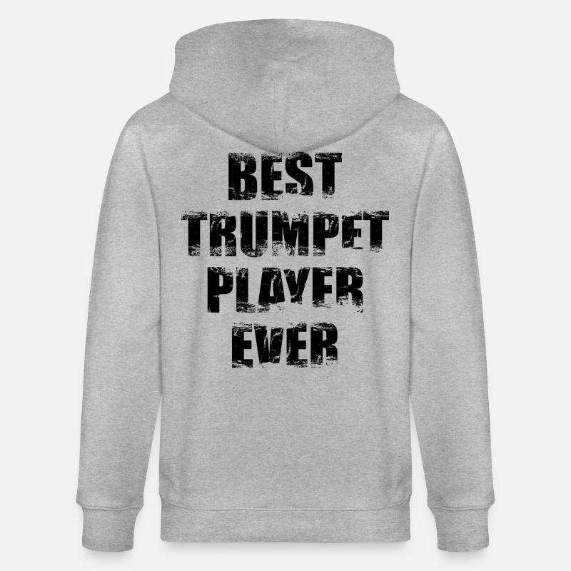 Bester Trompeter - Stanley/Stella Unisex Bio-Kapuzenjacke CULTIVATOR  - Grau meliert