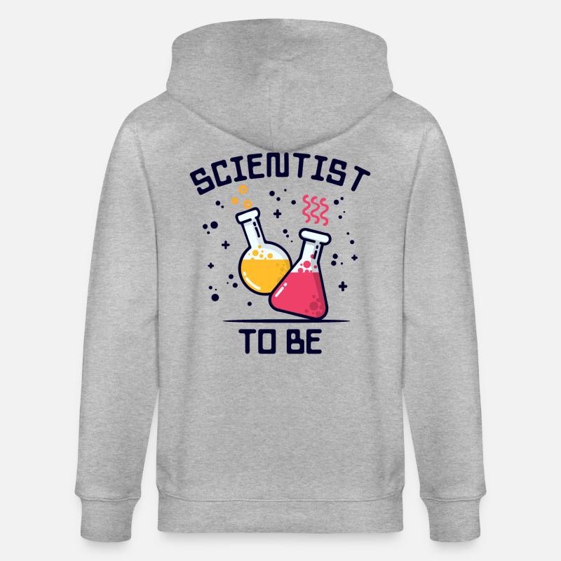Workaholic Wissenschafter Statement Beruf Karriere - Stanley/Stella Unisex Bio-Kapuzenjacke CULTIVATOR  - Grau meliert