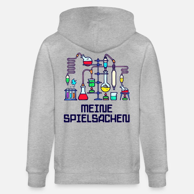 Beruf Wissenschafter Statement Workaholic Karriere - Stanley/Stella Unisex Bio-Kapuzenjacke CULTIVATOR  - Grau meliert