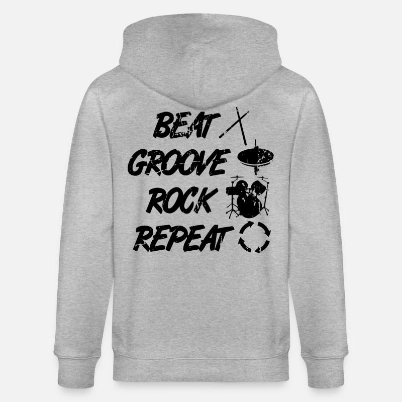 Percussion Techniques - Veste à capuche bio CULTIVATOR Stanley/Stella Unisexe - gris chiné