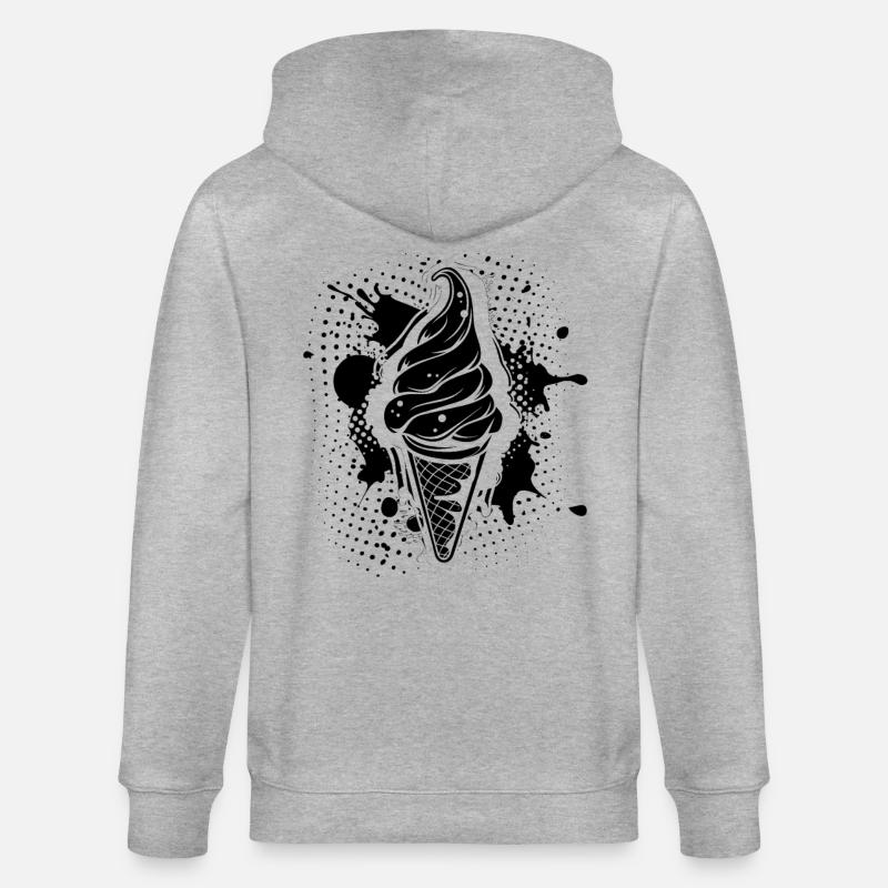 Eiswaffel - Stanley/Stella Unisex Bio-Kapuzenjacke CULTIVATOR  - Grau meliert