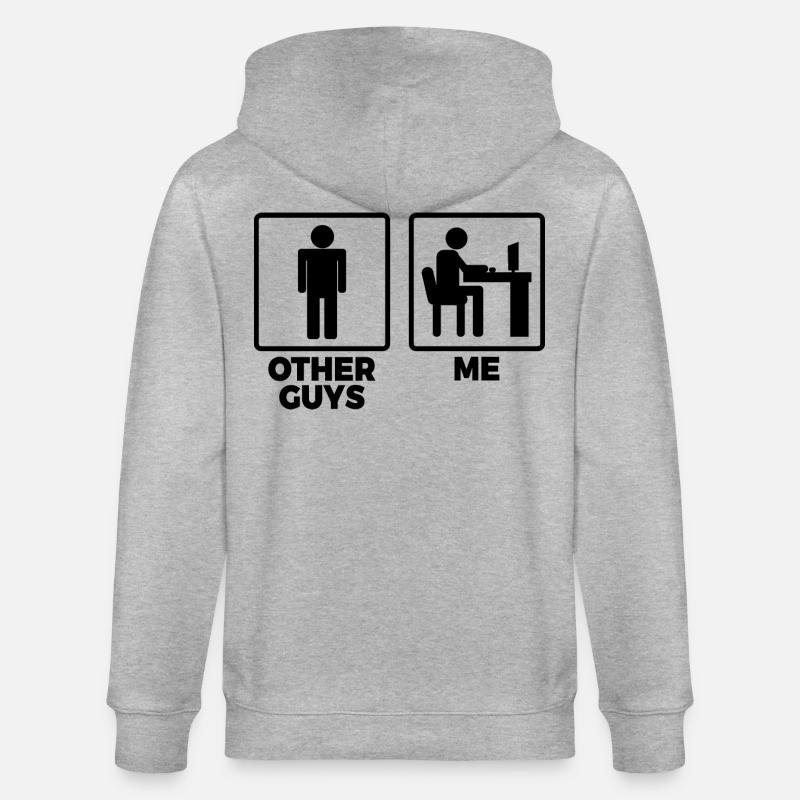 Andere Programmierer und ich - Stanley/Stella Unisex Bio-Kapuzenjacke CULTIVATOR  - Grau meliert