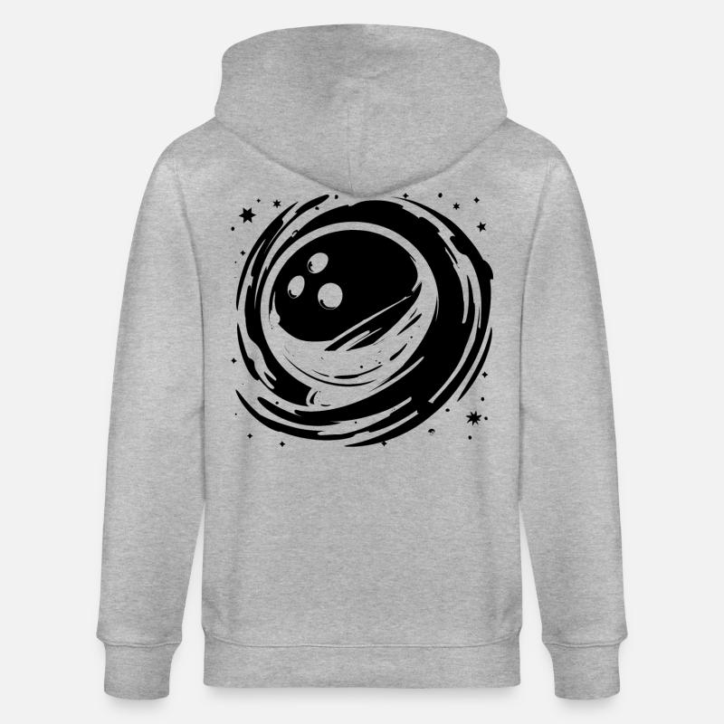 Graphiques de bowling - Veste à capuche bio CULTIVATOR Stanley/Stella Unisexe - gris chiné