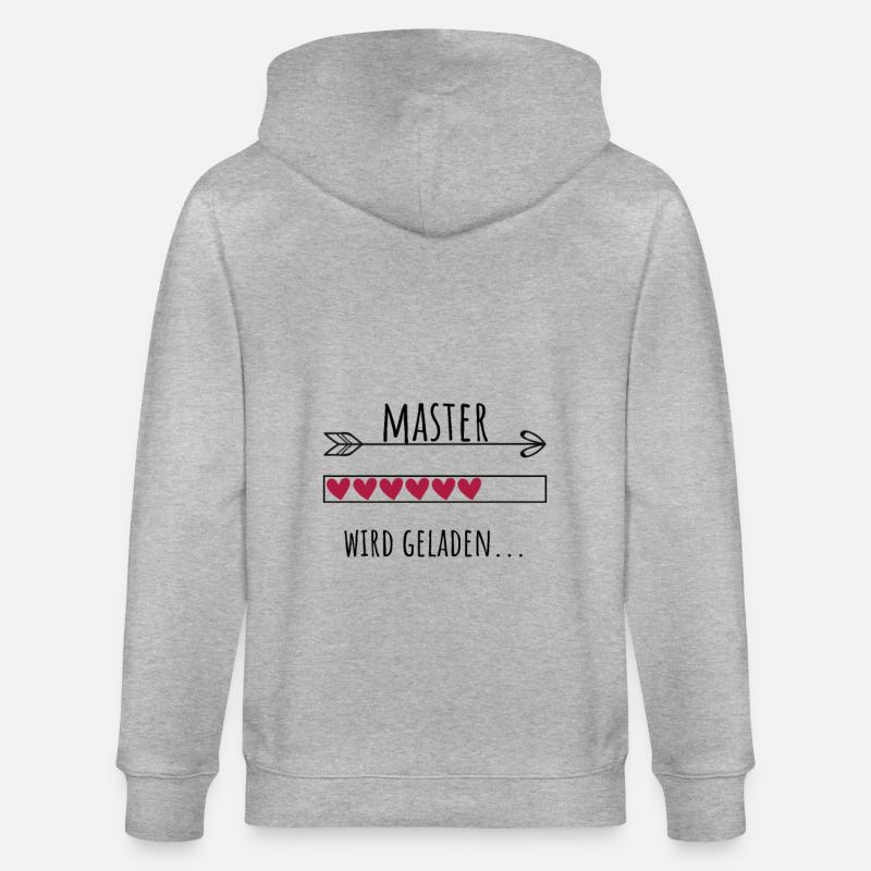 Master Ausbildung Personalisierter Beruf Mädchen - Stanley/Stella Unisex Bio-Kapuzenjacke CULTIVATOR  - Grau meliert