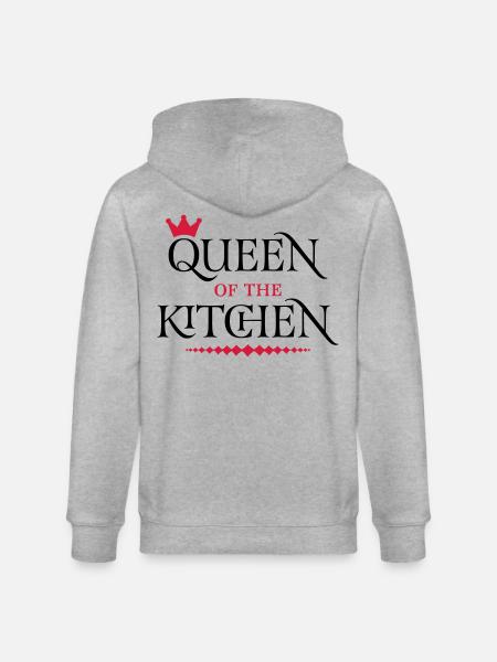 Queen of the Kitchen - Stanley/Stella CULTIVATOR Unisex Organic Hooded Jacket - heather grey